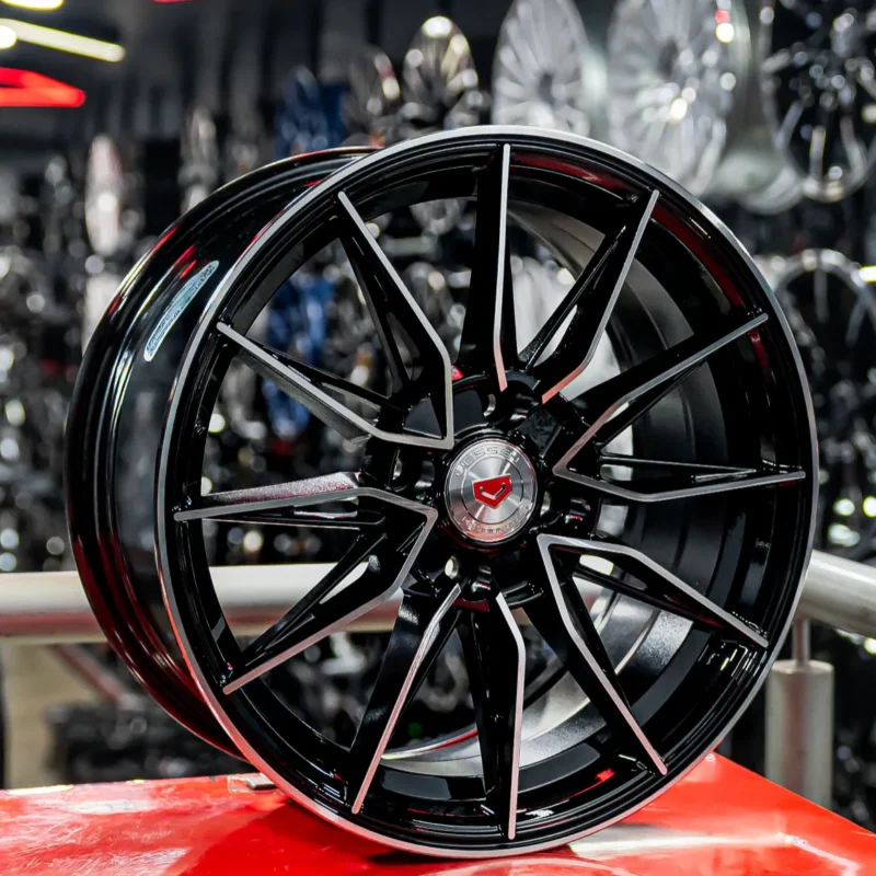 AROS RIN 15 - 4X100 - ET35 - NEGRO / PULIDO