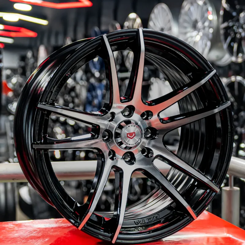 AROS RIN 16 - 8X100/114 - ET25 - NEGRO / PULIDO