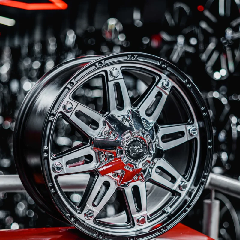 AROS RIN 17 - 12X135/139 - ET0 - CROMADO / NEGRO