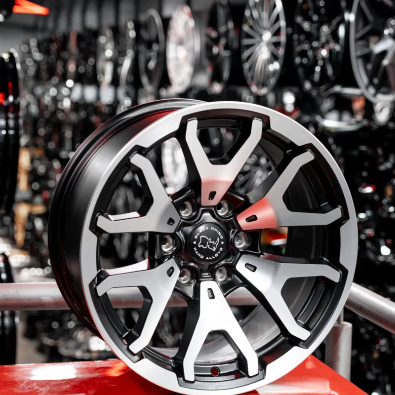 AROS RIN 17 - 6X130 - ET0 - NEGRO / PULIDO