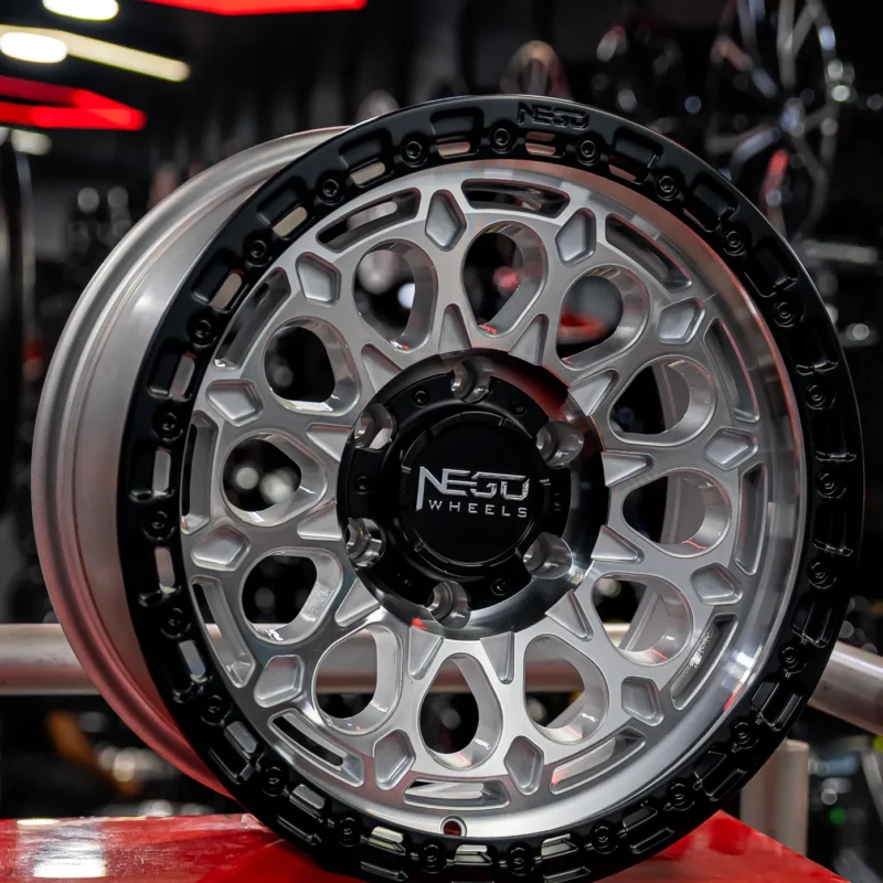 AROS RIN 17 - 6X139 - ET-12 - PULIDO / NEGRO