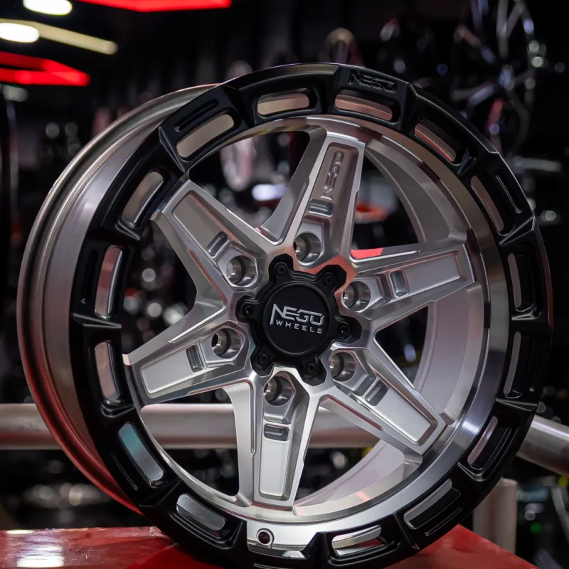 AROS RIN 17 - 6X139 - ET-12 - PULIDO / NEGRO