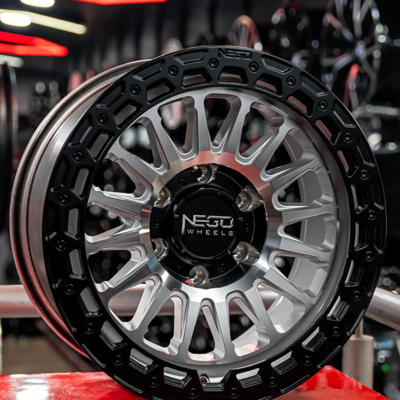 AROS RIN 17 - 6X139 - ET0 - PULIDO / NEGRO