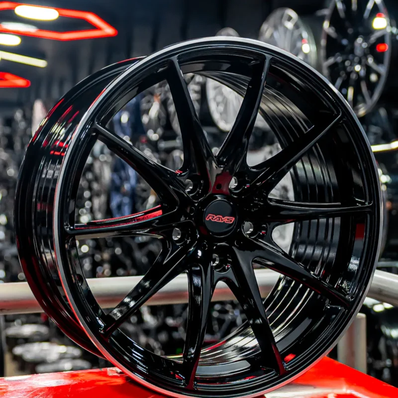 AROS RIN 17 - 5X114 - ET40 - NEGRO BRILLANTE / PULIDO