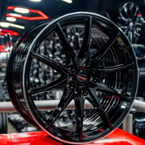 AROS RIN 18 - 5X114 - ET40 - NEGRO BRILLANTE / PULIDO