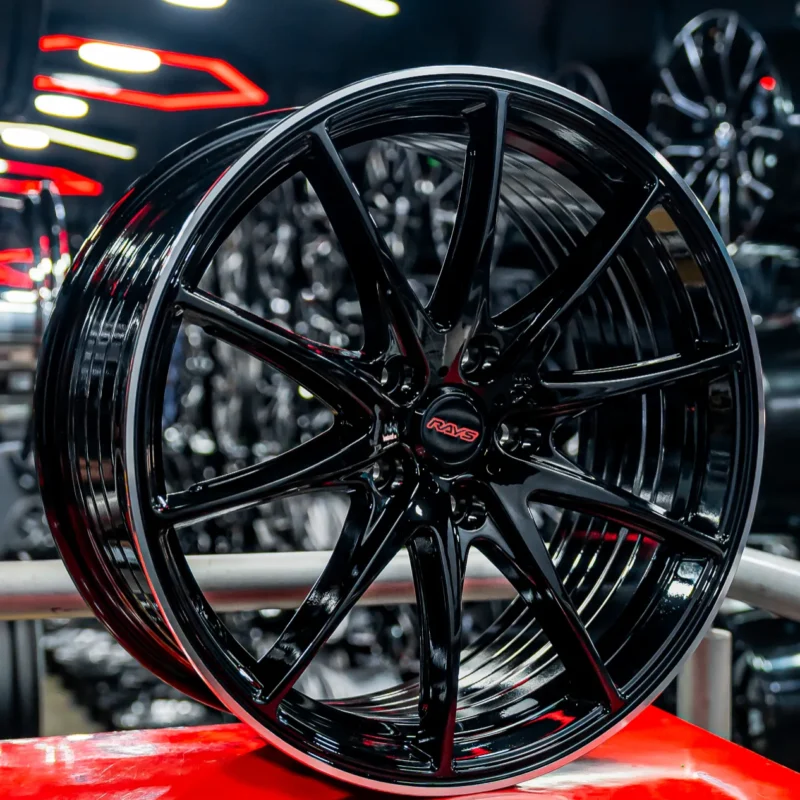 AROS RIN 18 - 5X114 - ET40 - NEGRO BRILLANTE / PULIDO