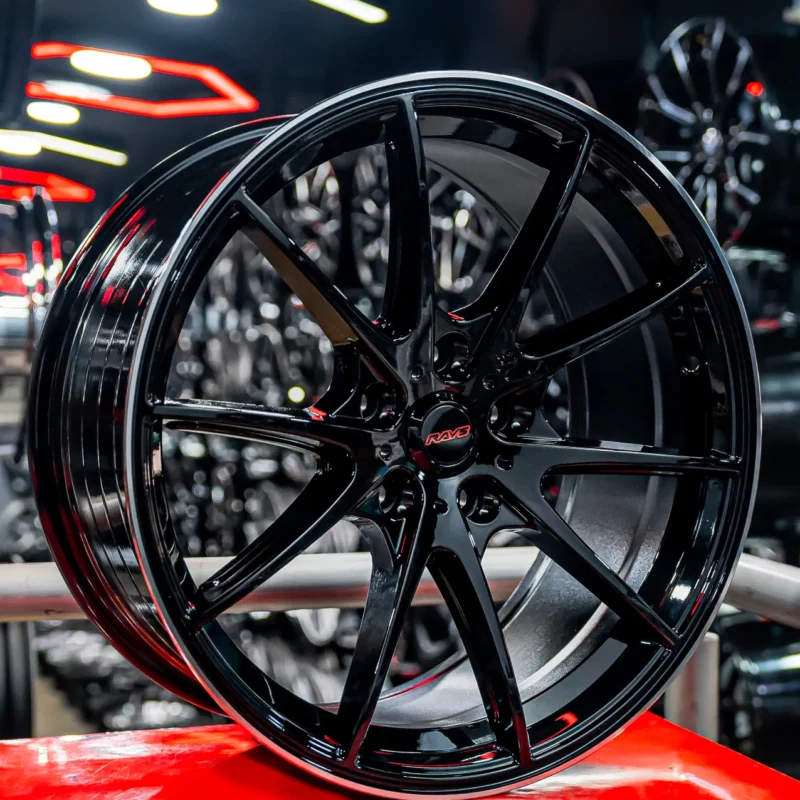 AROS RIN 18 - 5X114 - ET35 - NEGRO BRILLANTE / PULIDO