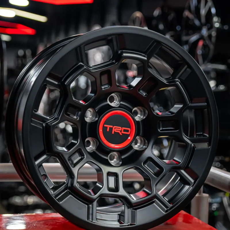 AROS RIN 20 - 6X139 - ET10 - NEGRO MATE / ROJO